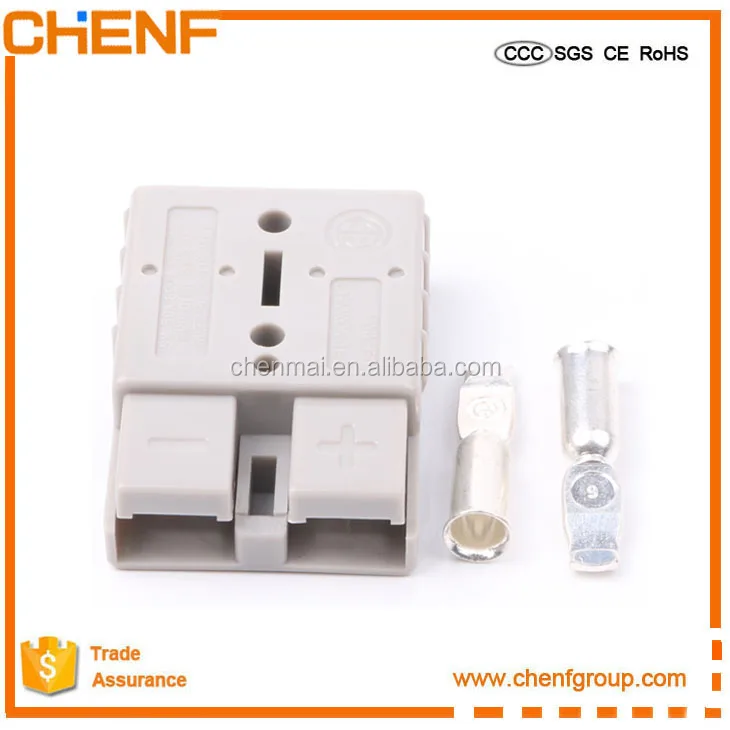 CHENF 2pole 50A 600V Bettery connector Charger Plug Male and Female Car Battery with terminal
