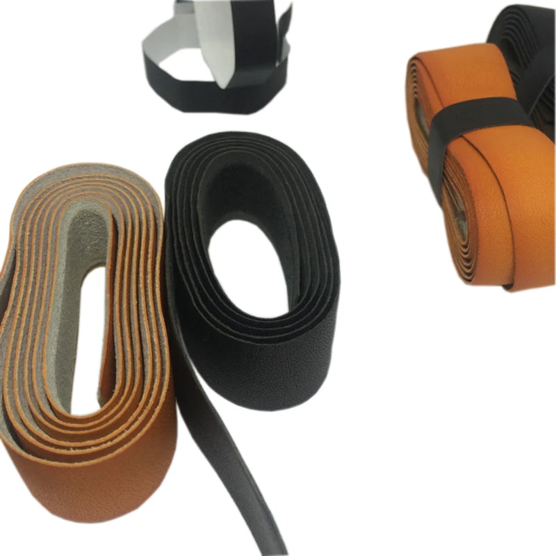 
POWERTI Cow Leather Tennis Racket Sweatband Overgrip Sport Thick Black PRO Leather Handle Grip Made in Taiwan 