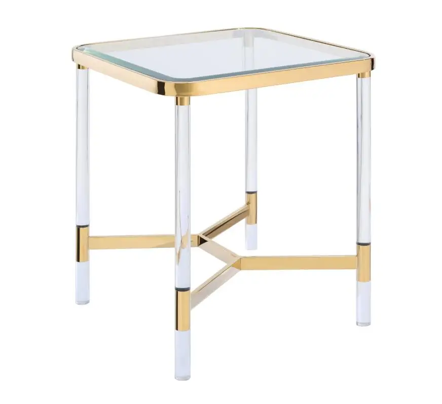 Пользовательский дизайн очаровательный акриловый диван боковой столик журнальный столик