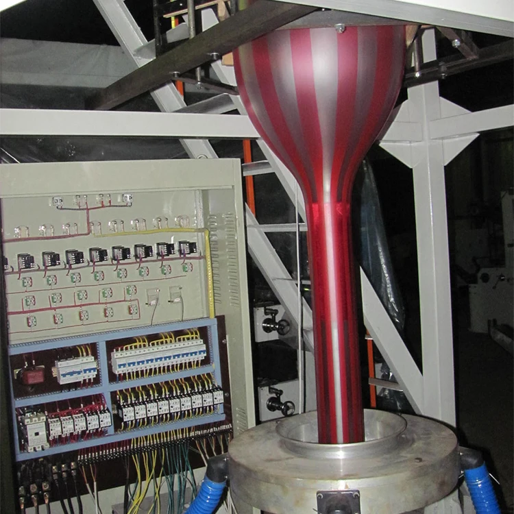 
plastic pe extruder blown-down film blowing machine for high grade plastic produce 