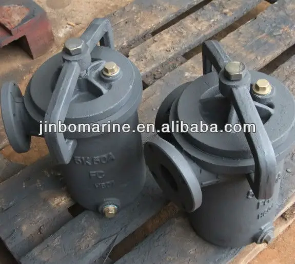 Marine Basket Sea Water Angle Strainer JIS F7121