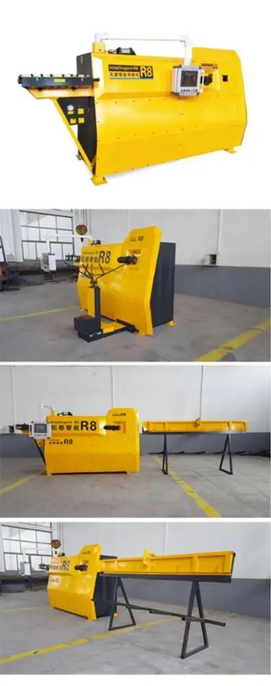 Square wrought iron art scroll pattern bending machine rebar