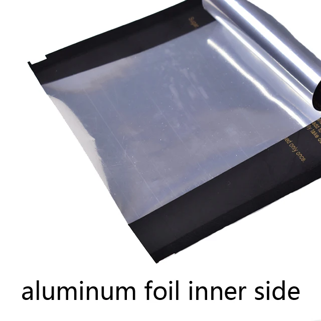 Wholesale aluminum foil three sides sealing tea packaging matte bag