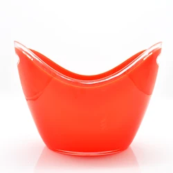 BSCI Belaire rose gold champagne silicone metal stainless luxury plastic cooler Led ice buckets with handle