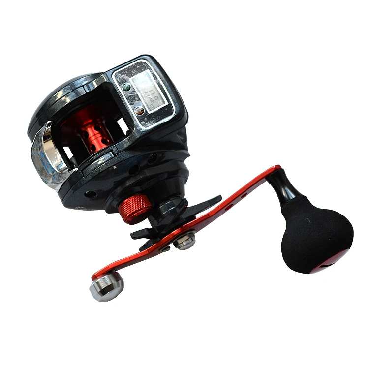 in stock SHA 300 High Quality Metal Black Digital Baitcasting Fishing Reel For Saltwater count fishing wheel