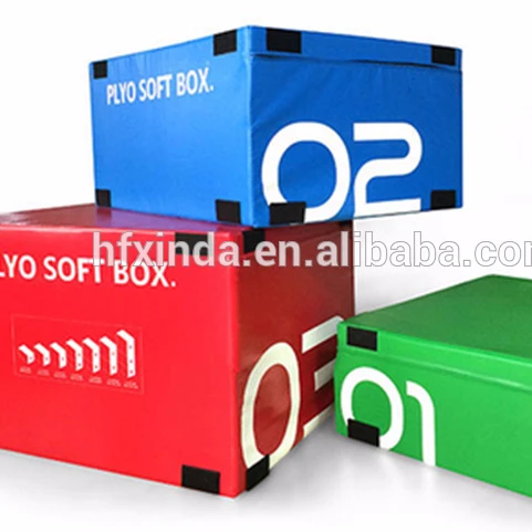 Фабричная Высококачественная фитнес-тренировочная ПВХ кожаная мягкая коробка для прыжков из пенопласта