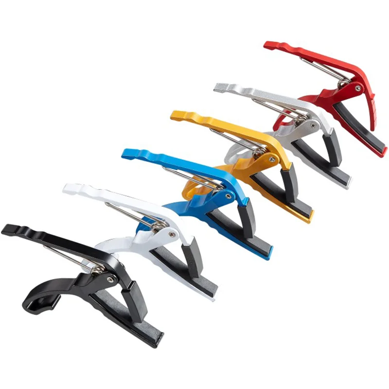 Цветной гитарный каподастр с большим захватом