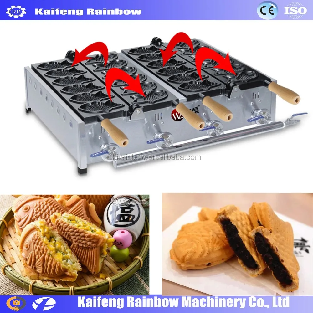 Widely Used Hot Sale Fish Waffle Make Machine ice cream waffle cone maker/ice cream cone taiyaki/sugar cone making machine