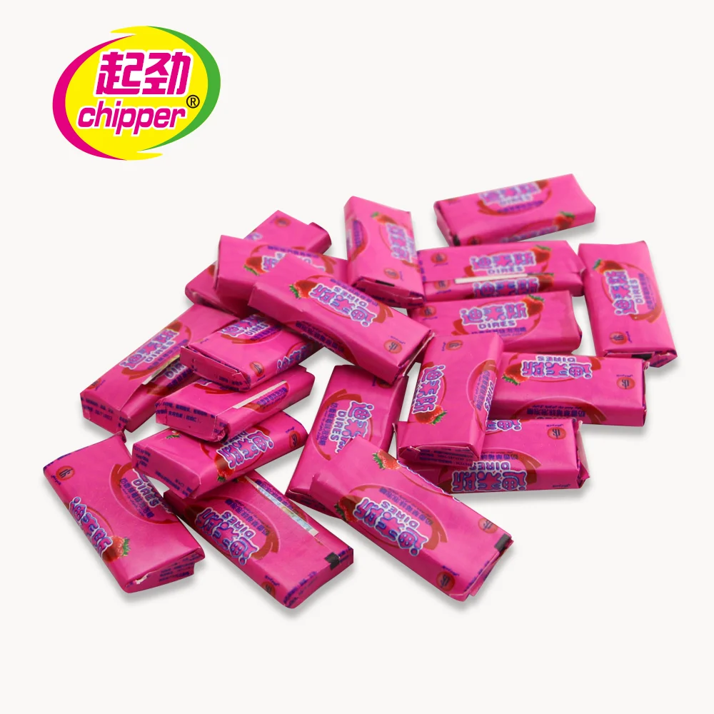 Double color Chinese bubble gum with tattoo