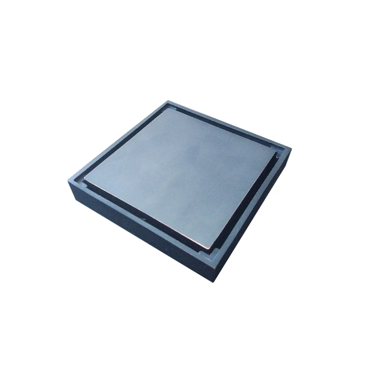 Hidden Bathroom Fittings Bath  Drainer Black Brass Shower Floor Drain