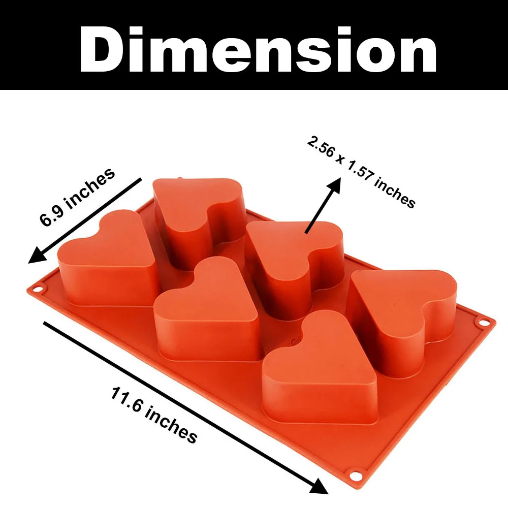 
heart silicone molds cake baking pan cake tools 