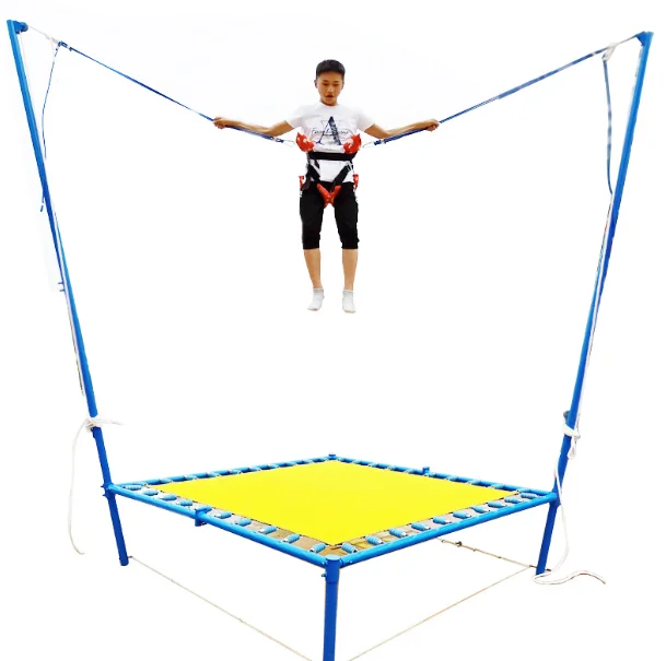 Amusement Park children a 4 person bungee trampoline+trampoline outdoor
