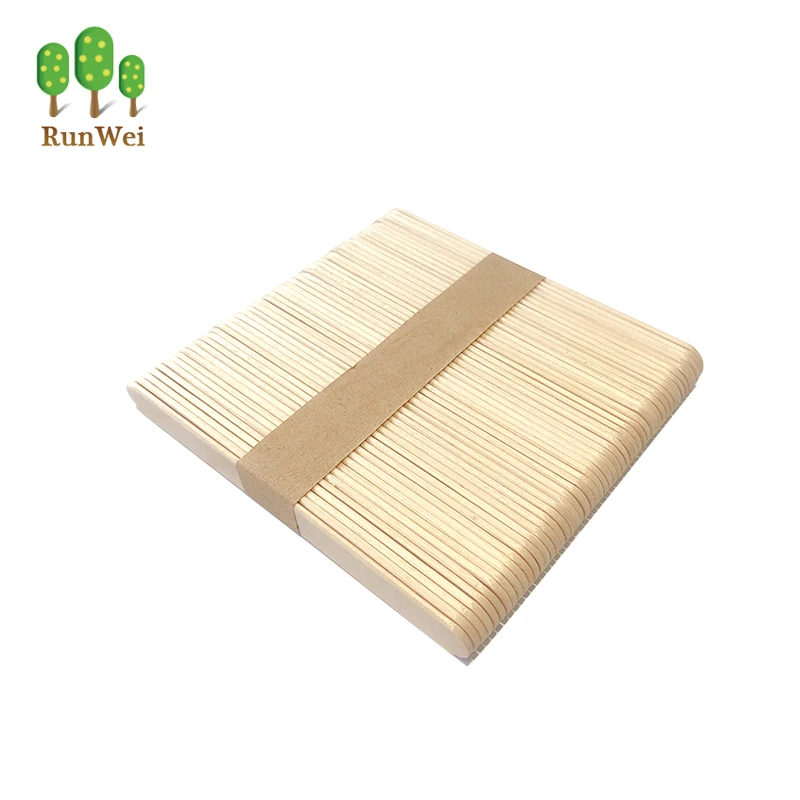 Food grade disposable wooden ice cream sticks popsicle stick