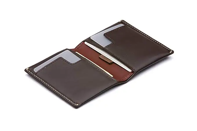 Best selling Men Wallet Genuine Leather wallet Slim Sleeve, slim leather wallet (Max. 12 cards and bills)