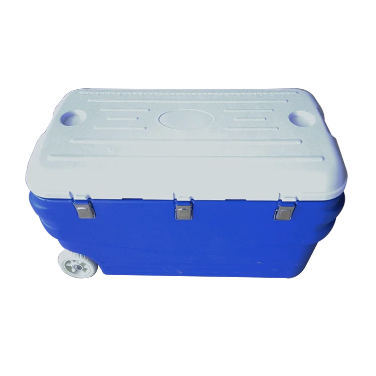 
blow molded 100L PU insulation cooler box 