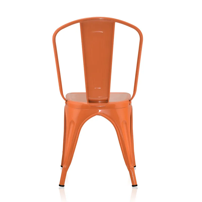 industrial vintage cheap full metal dining chair