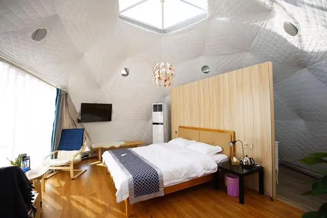 tents camping  High-strength fabricated metal structure ,aluminum vacuum glass wall curtain European style tent