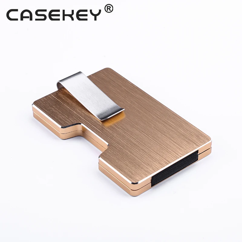 2020 Gift Items Print Rfid Aluminum Card Holder Customise Metal Money Clip
