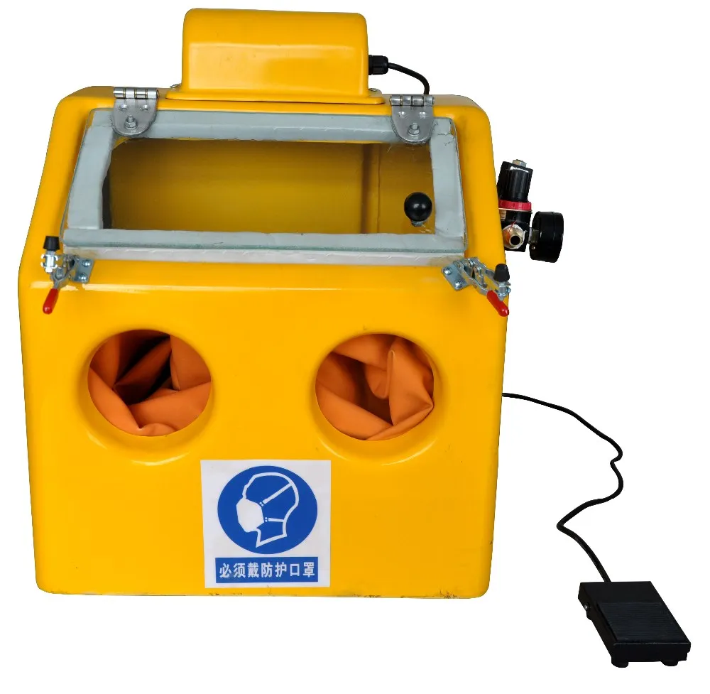 
Mini Small Lab / Portable Work-piece Sandblasting Cabinet 