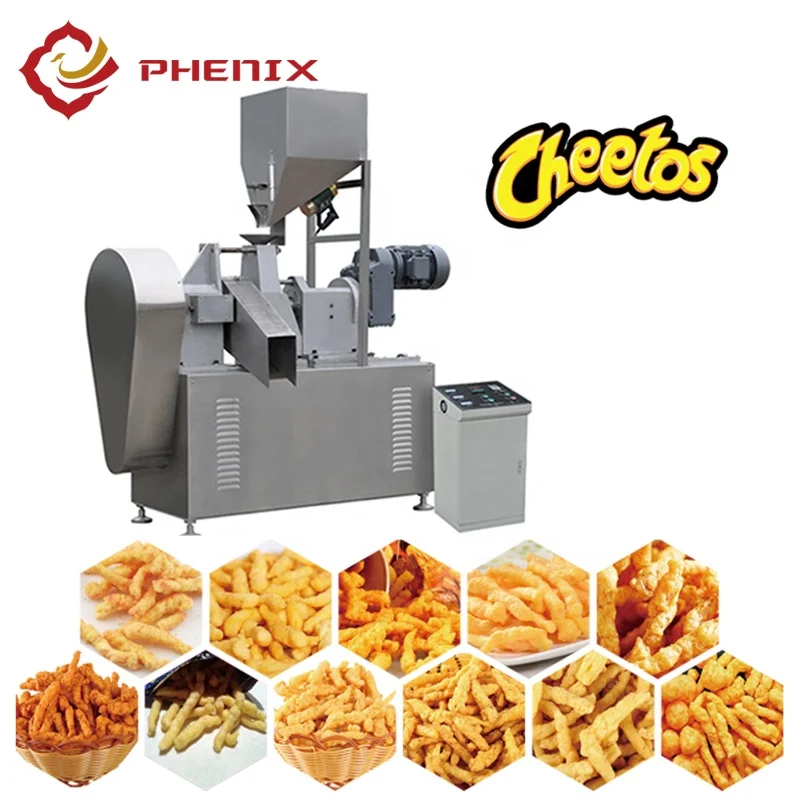 Fried Cheetos corn curls Crunchi kurkure making machine price crunchy nik naks food making machines in south africa