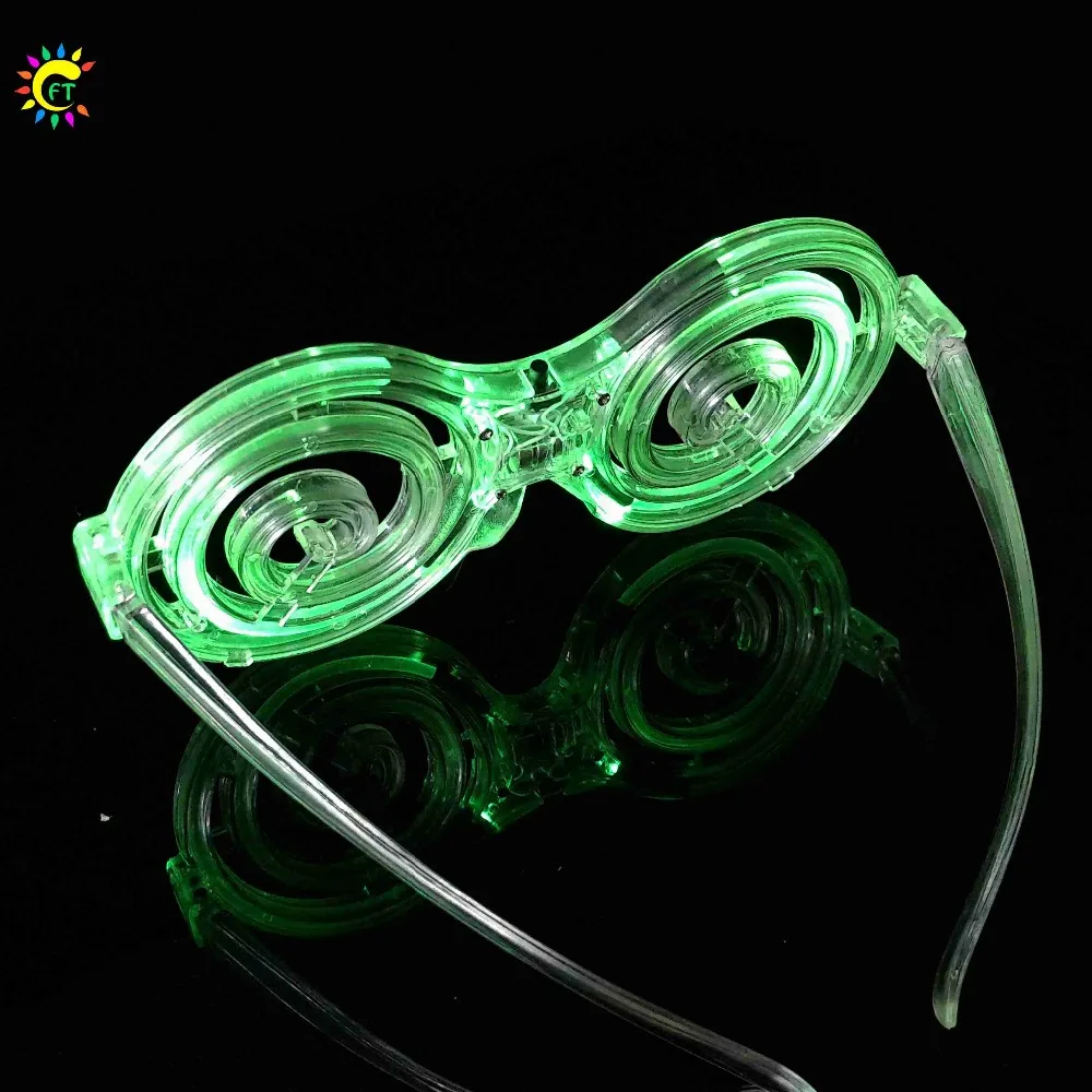 Colorful 2023 LED Light Up Mosquito Coil Glasses New Years Eve Adults Party Decoration