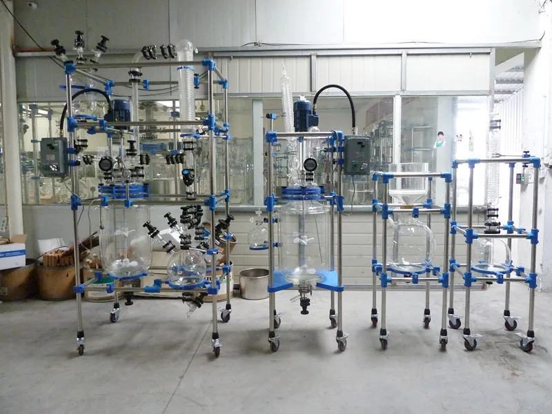 Wholesale alibaba china double glass chemical reactor 100l