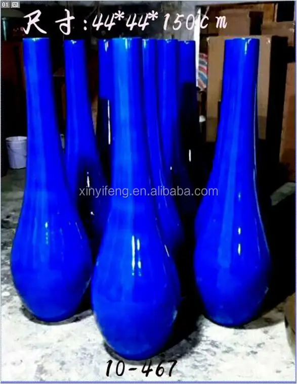 10-467 Horticulture Multicolor Plastic Plearl and Shell Resin Floor Wood Grain Large Flower Vase Villa Lagena