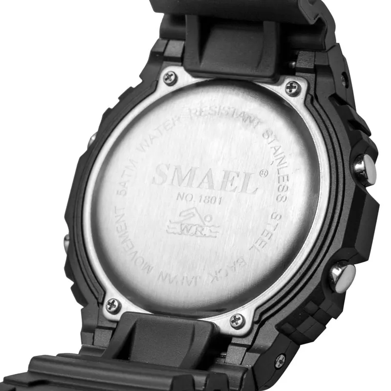 Factory Wholesale SMAEL Watch 1801 Multifunctional Quartz Electronic Mens Watches