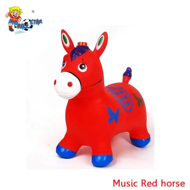 Wholesale baby inflatable toys riding animal toys PVC jumping animal pony horse