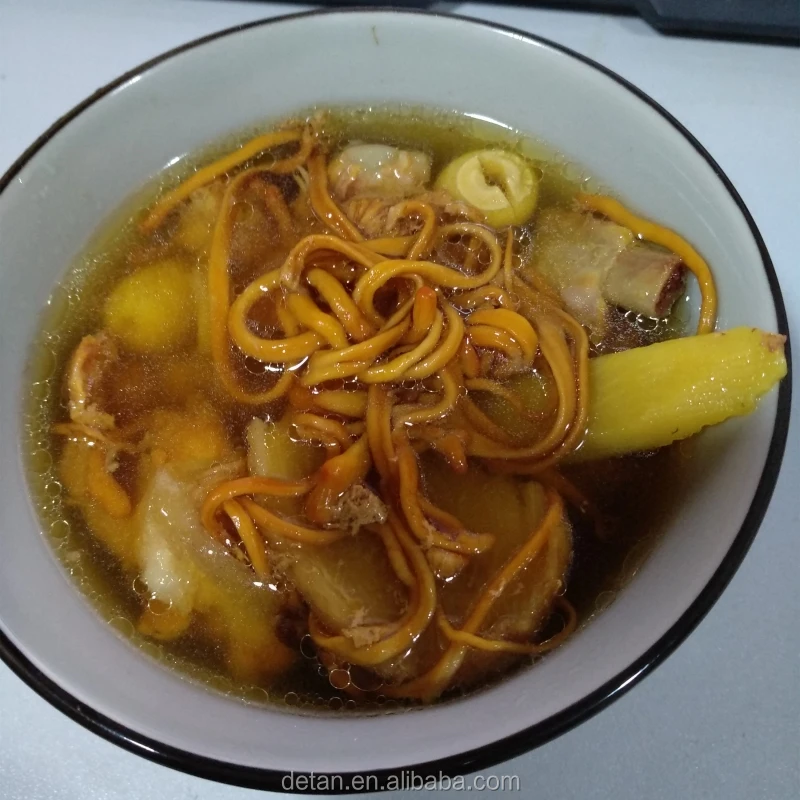 
Detan Dried Caterpillar in All Types of Mushrooms 