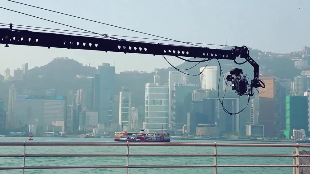 Professional 15meters Jimmy Jib Camera Crane for film/video/wedding/conference/church shooting with 3axis head