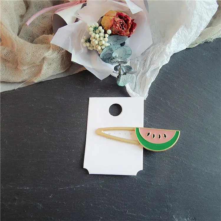
Women Fashion Metal Summer Season Hair Clips Hair Accessories Fruit Shape Cute Hair Clip 