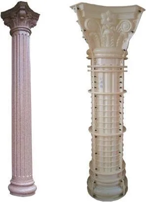 Cheap Plastic Injection Decorative Stone Pillar Moulding for Concrete Roman Columns