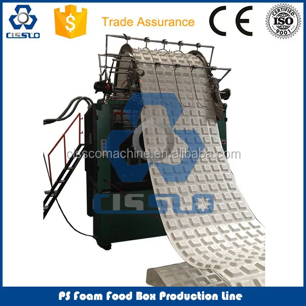 Disposable plate making machine for fast food packaging