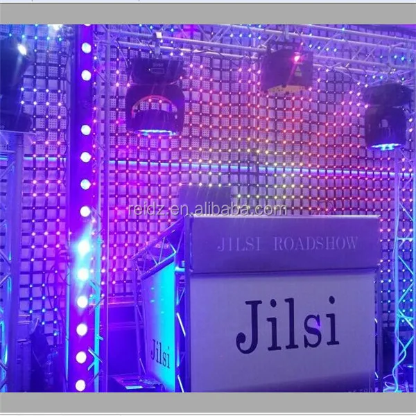 See Through Programmable Flexible Led Mesh Curtain