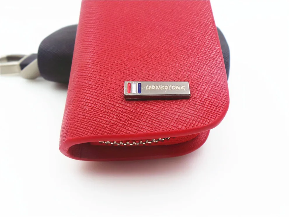 car key wallet fashion design leather auto key cover for Toyota Peugeot Volvo