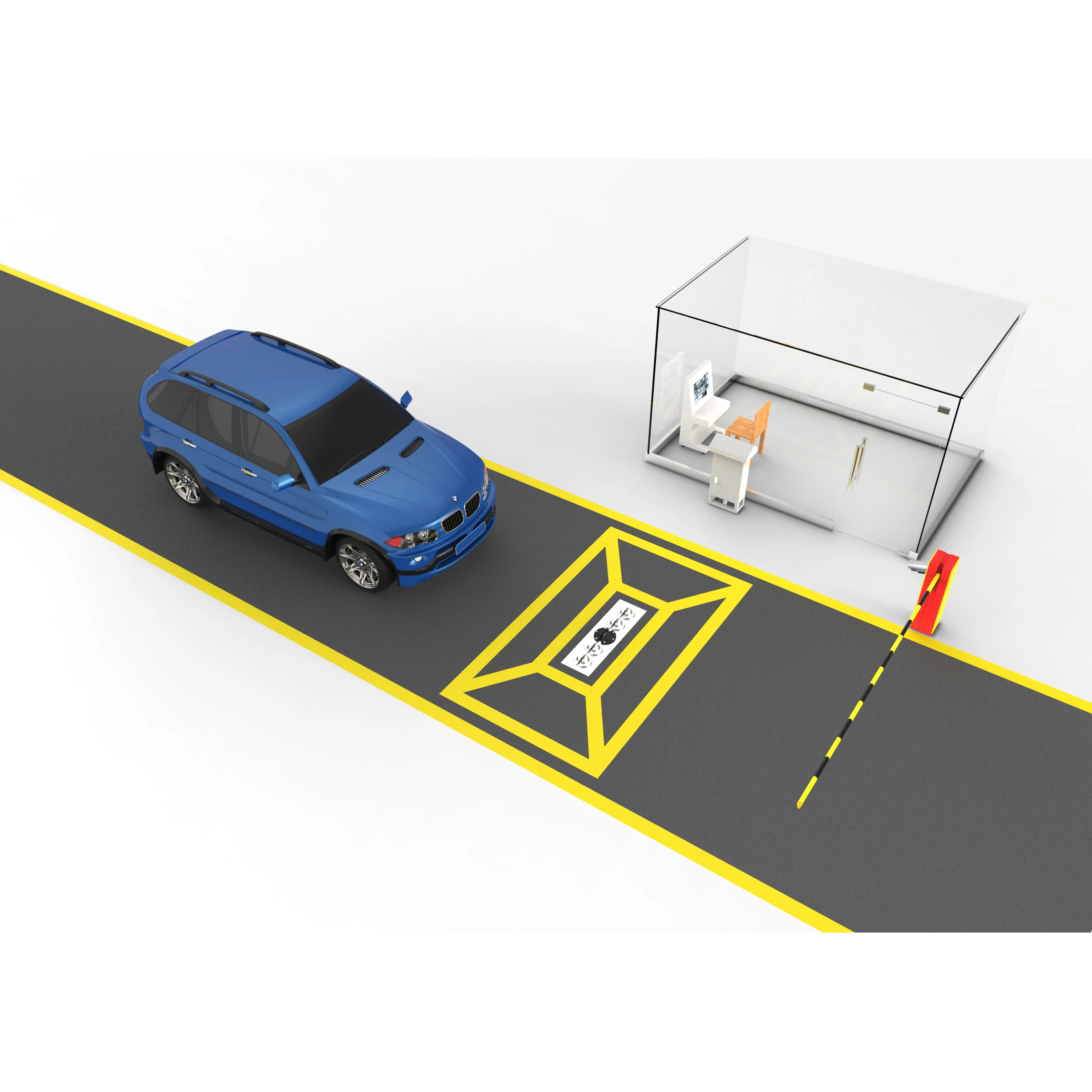 fixed UVSS under vehicle surveillance system complete scanning image  under vehicle scanning system without any omissions