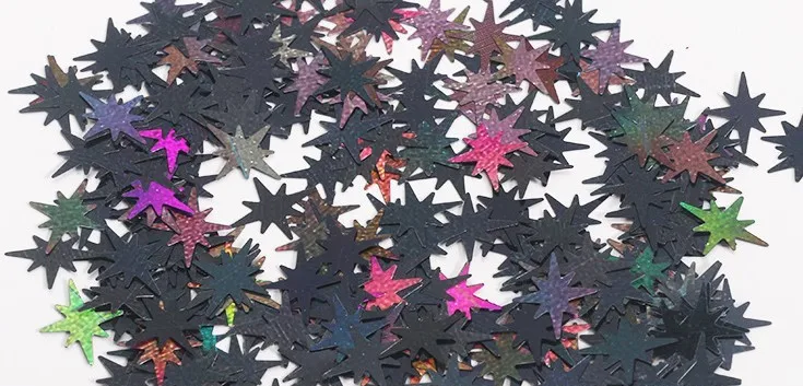 SZNS31 super thin nail art sequin colorful autumn maple leaf nail flake decorations for salon