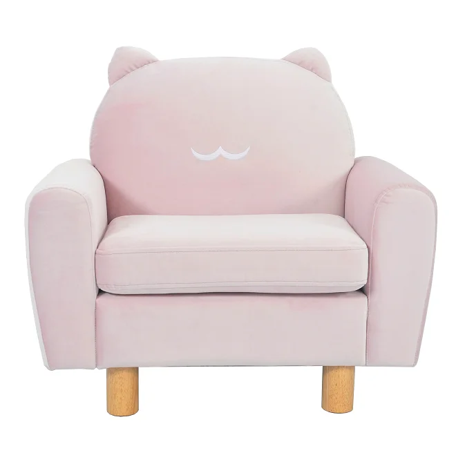 Nisco Kids Bear Design Sofa Bed Baby Children Living Room Cartoon Sofa Chair