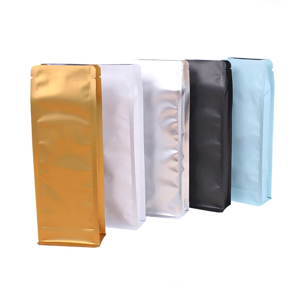 Flat Bottom 125g 500g Coffee Bags Matt Material Packaging Bags with Valve