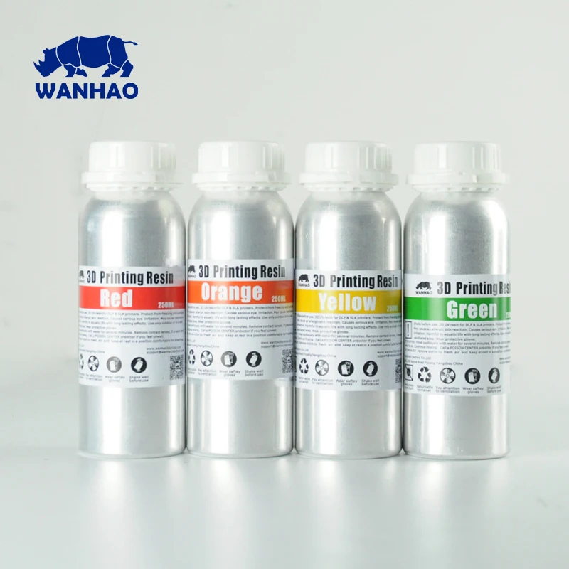3D Printer Resin For DLP SLA 3D Printer, Wanhao 405 NM UV Resin With New Packing Aluminium Bottle, 1000ml/bottle
