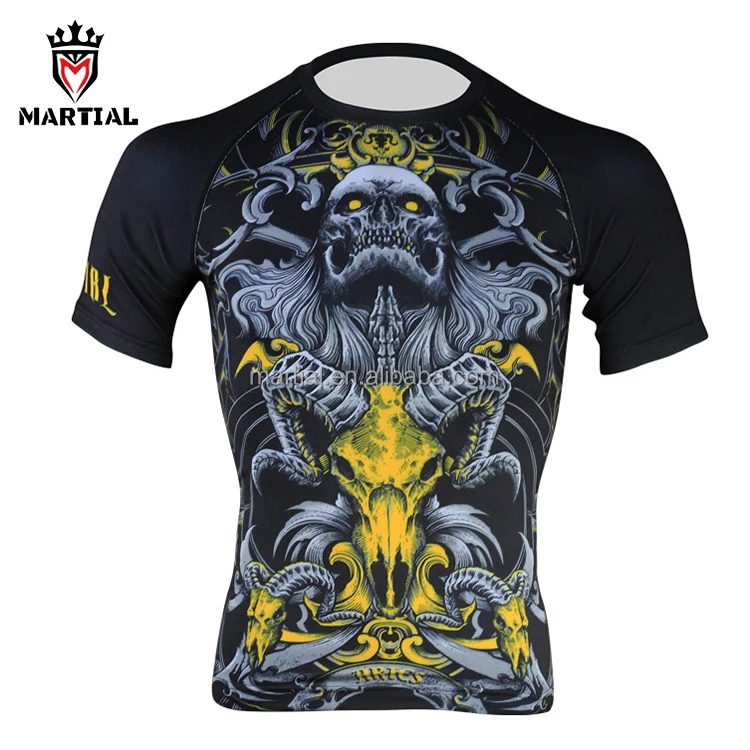 OEM Service Wholesale Cheap MMA Bjj Rash Guard For Man