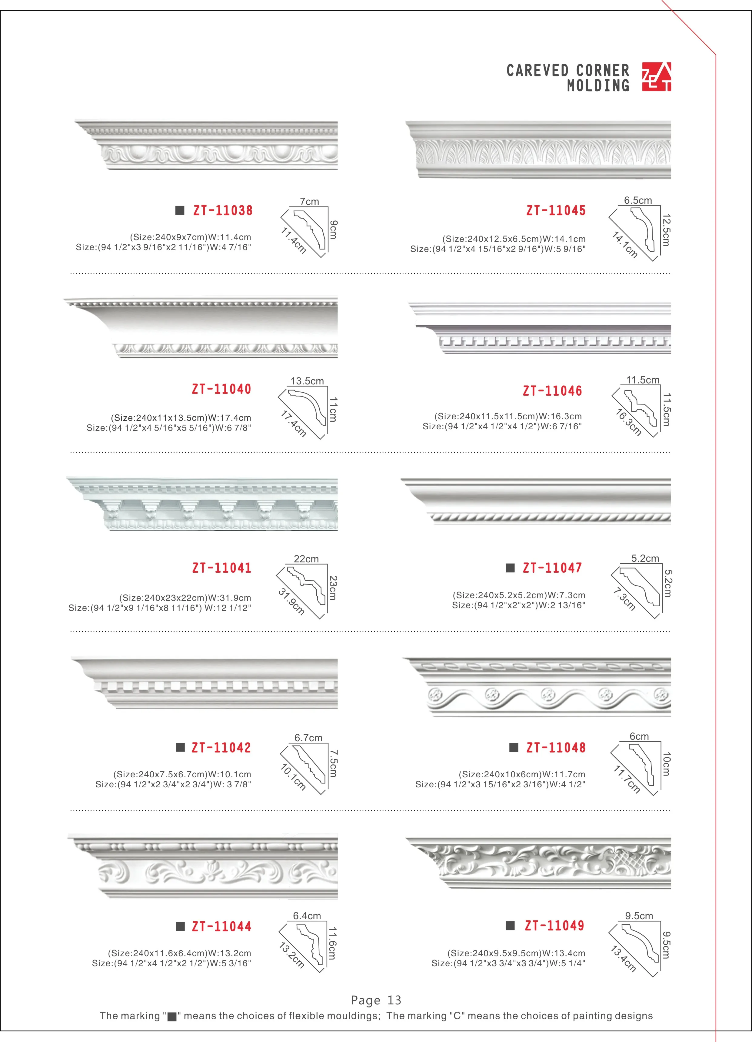 Traditional designs eco-friendly green material decoration PU crown mouldings cornice trim