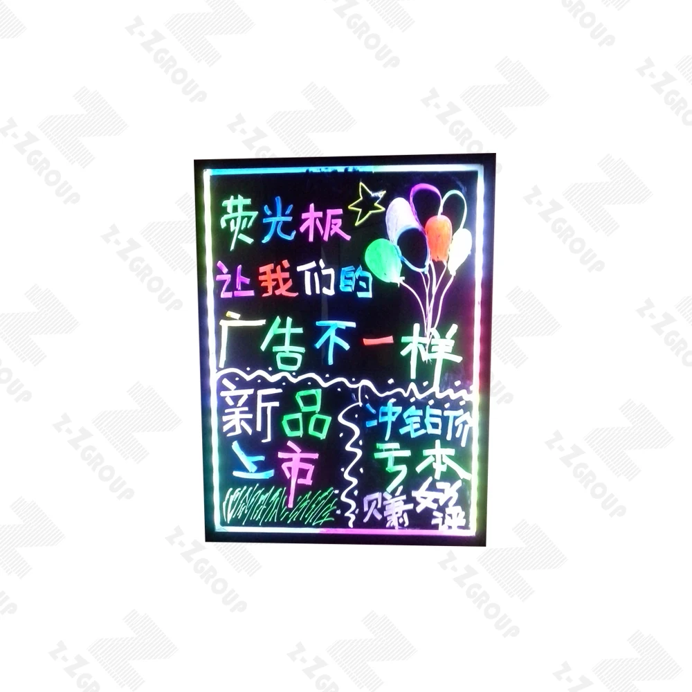 LED Fluorescent LED Writing Board Manufacturer Illuminated Colored Marker RGB Flash Lighting Board SMD5050 Advertising Display