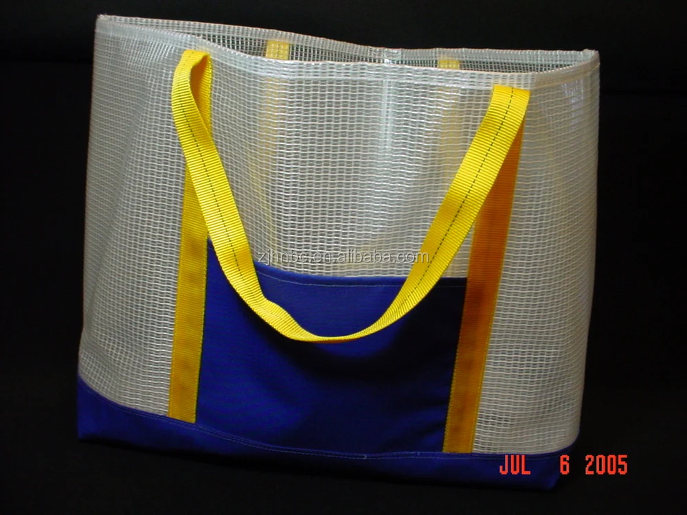 PVC Folder Transparent Mesh Travel Bag