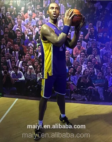 High Quality Human Sculpture Kobe Bryant Celebrity Wax Figures for Sale