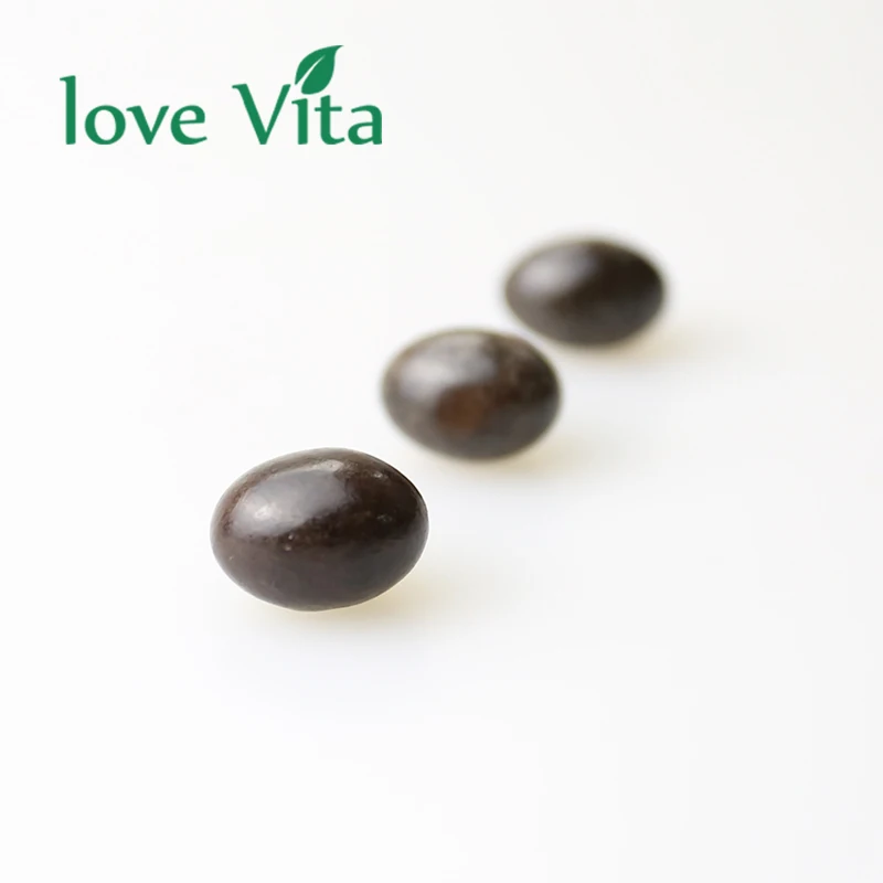 
Top Sale Black Color Mixing Gummy Filled In Egg Shaped Chocolate 