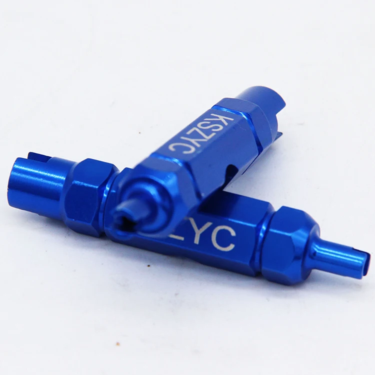 Tire Tube Tire French Nozzle Extension Rod Remove Wrench Tool Sports Bicycle American Valve Core Tool