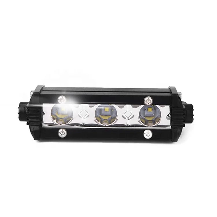 Mini single row led 12 volt CTD-XDP-001-F 9W car work headlight bar 3d strip lamp bulb of auto parts