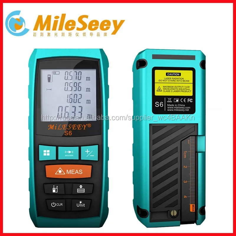 Супер точность Mileseey S6 60 М лазерный дальномер Мини Цифровой Мультиметр электрический мера